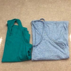 VS Pink Racer Back Tanks